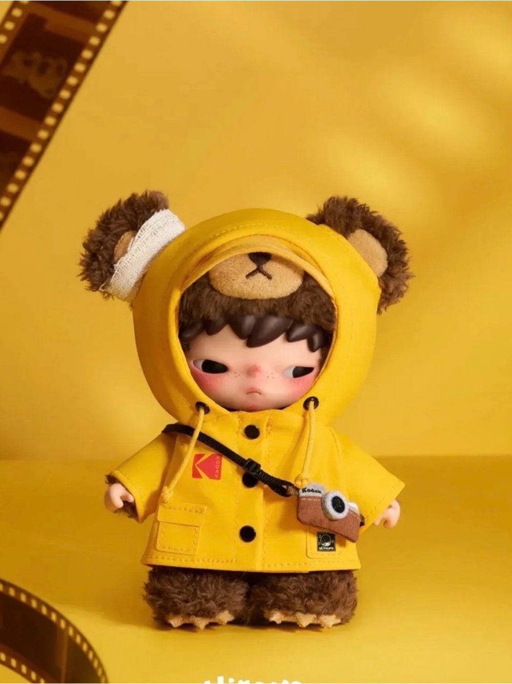 Hirono x Kodak Click Bear Plush Doll Pendant Brand New, Sealed and Authentic